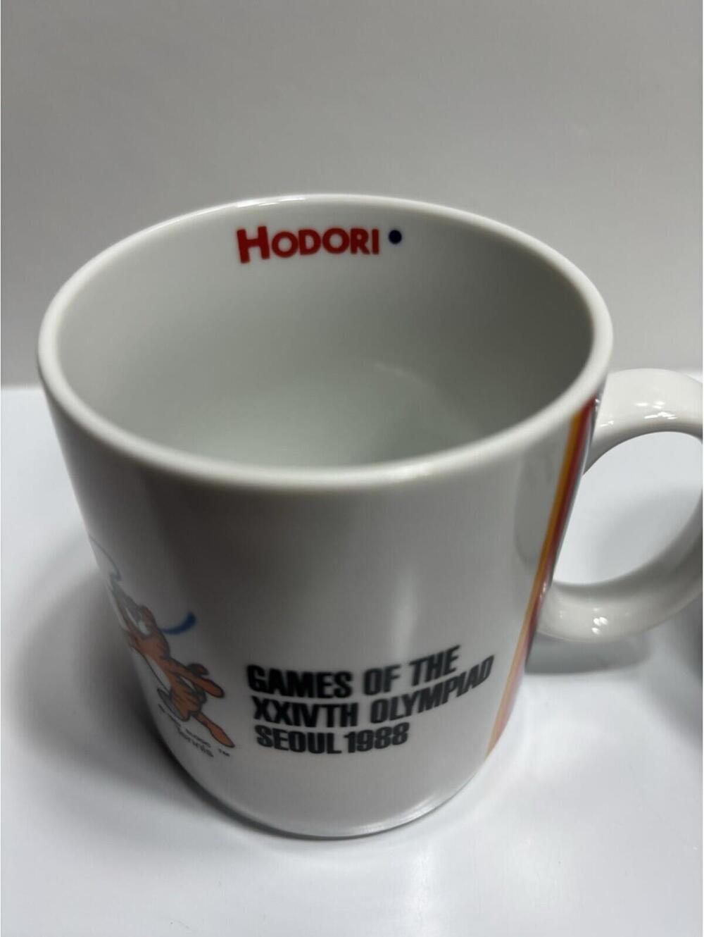 Rare Vintage Seoul 1988 Olympics Hodori Tiger Ceramic Mugs - Picture 5 of 13
